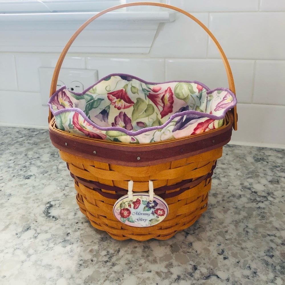 Longaberger Morning Glory Basket set